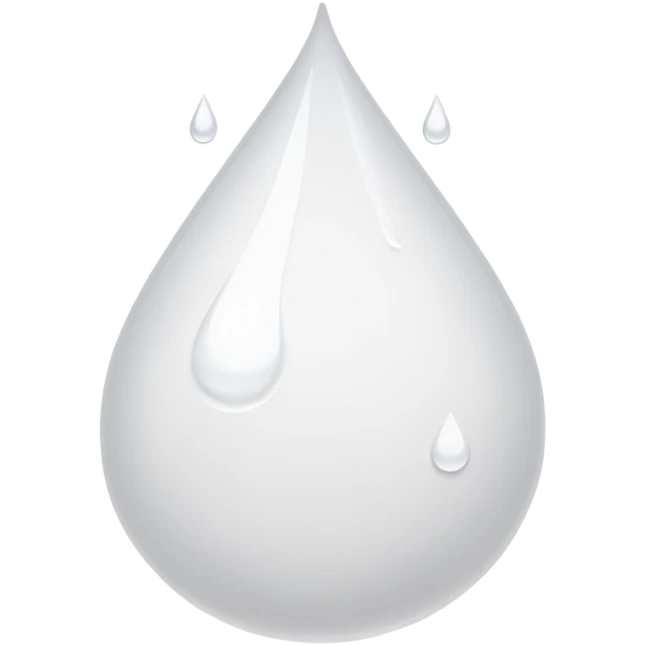 White paints drops emoji