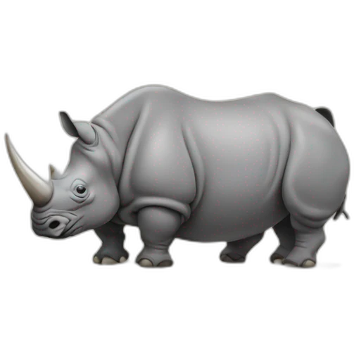 a rhino pooping emoji