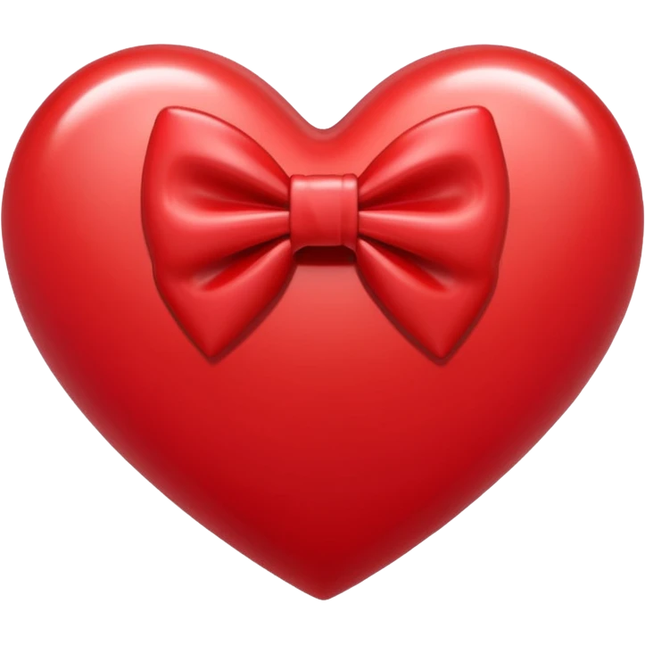 Heart with bow emoji