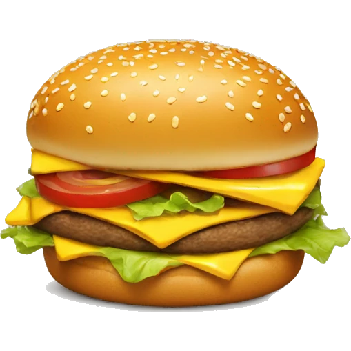 Mc d burger emoji