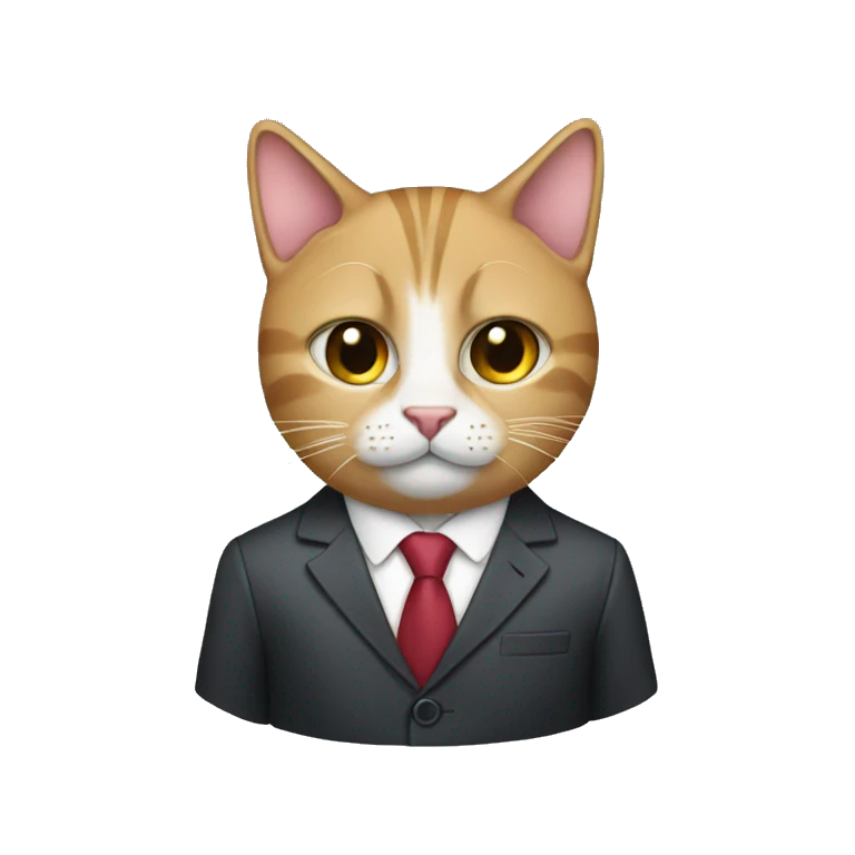 cat in a suit emoji