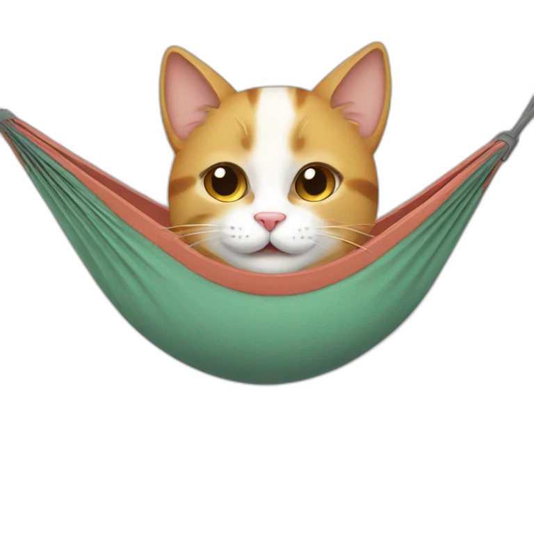 cat in a hammock emoji