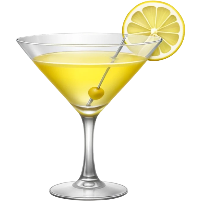 yellow martini emoji