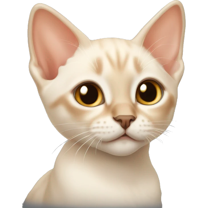 Flame point Siamese kitten emoji