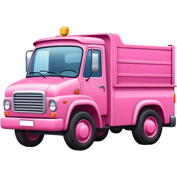 Pink truck emoji