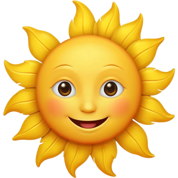 smiling sun emoji emoji