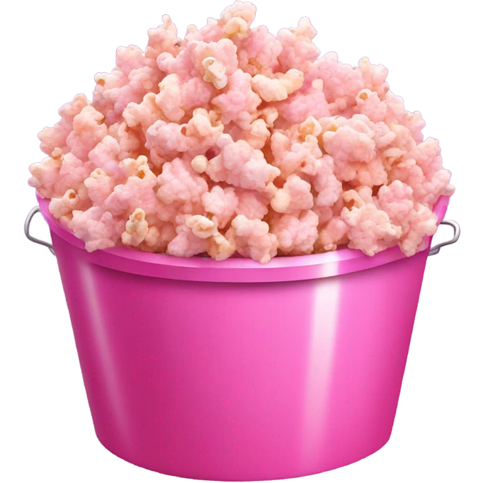 make a pink popcorn buck emoji