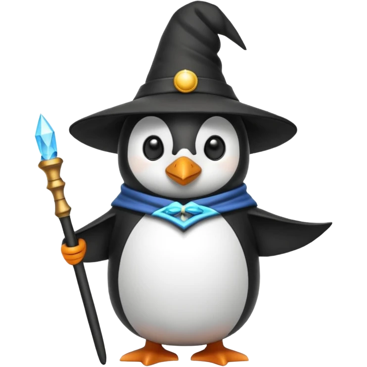 Penguin Wizard emoji