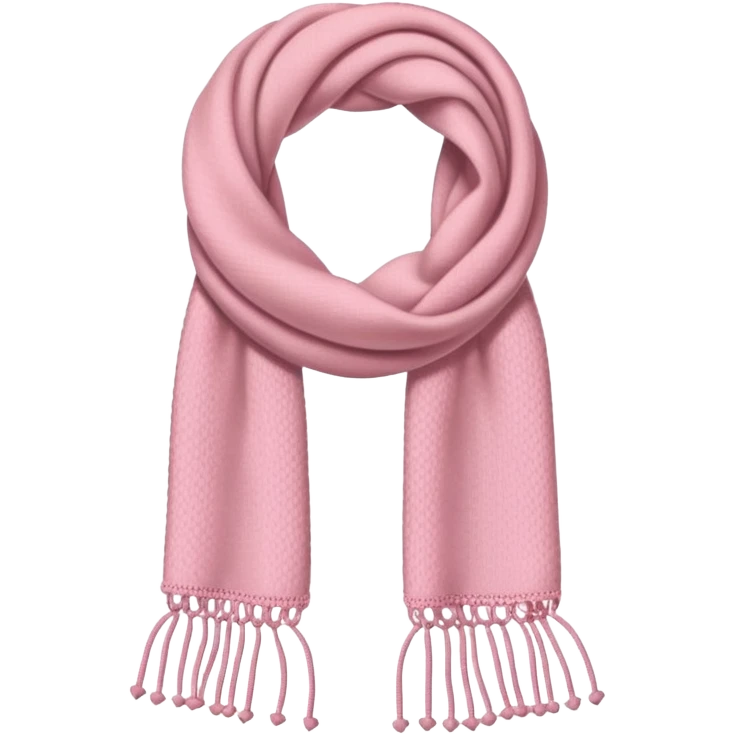 Light pink scarf emoji