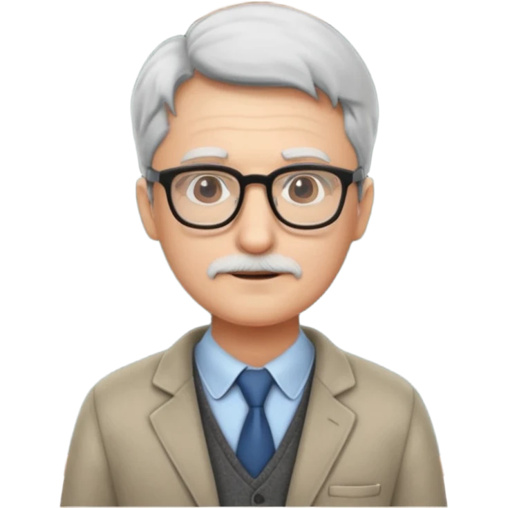 Professor with board emoji