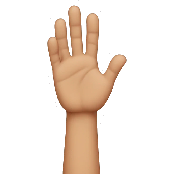 Mikey Mouse hand emoji
