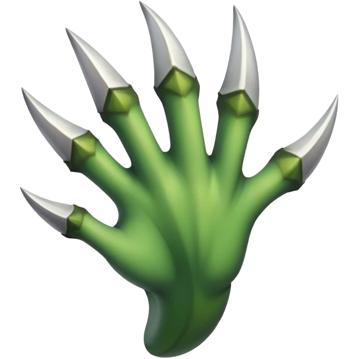 dinosaur claws, like symbol emoji
