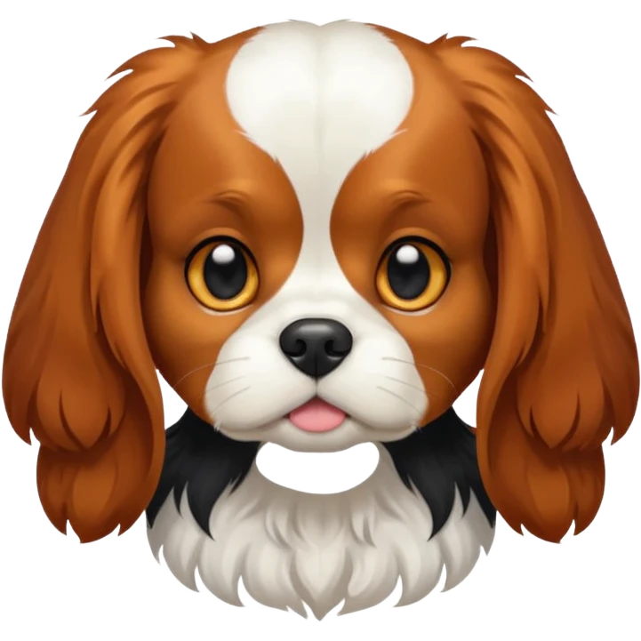 Cavalier king charles spaniel tricolor emoji