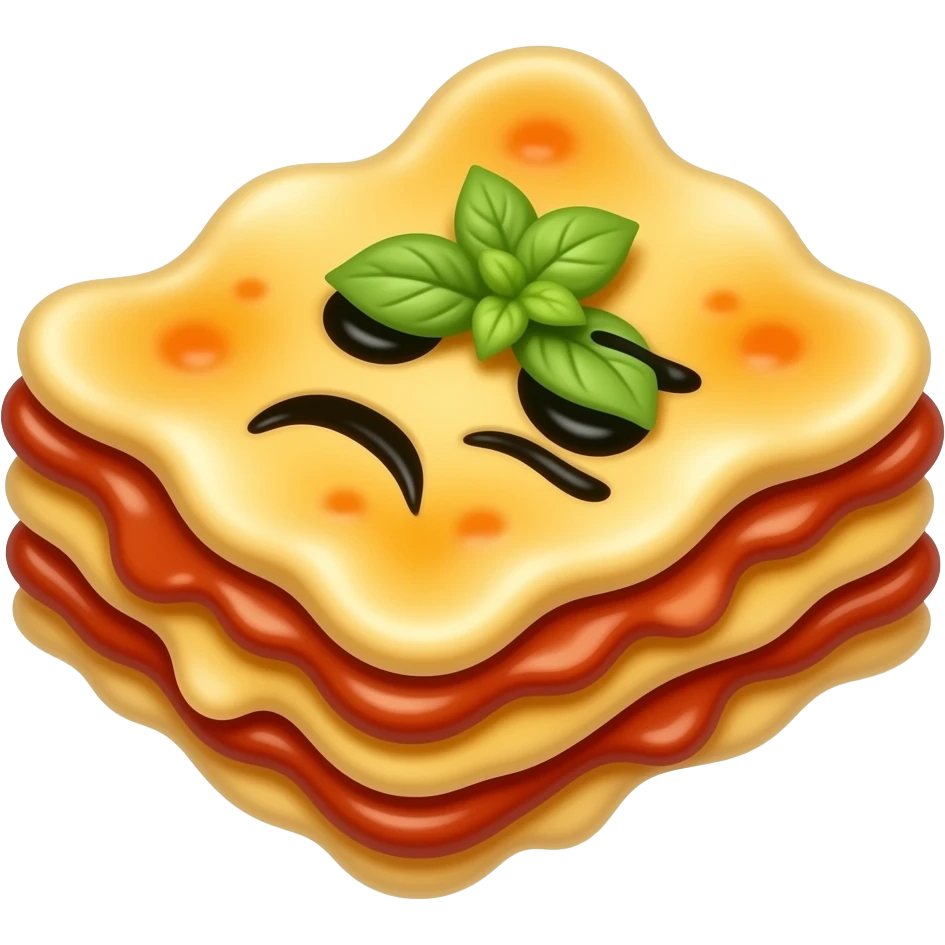 sad lasagna emoji