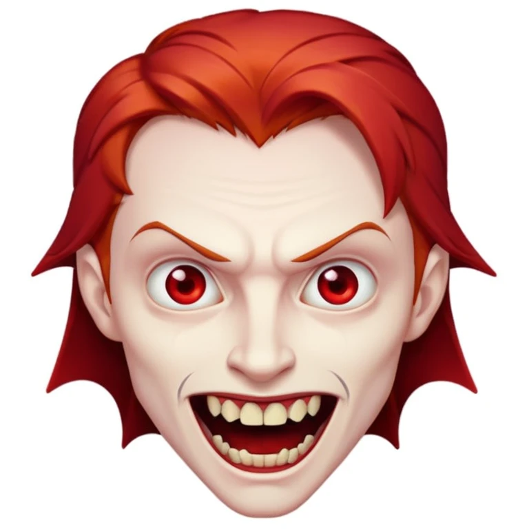 red hair vampire  emoji