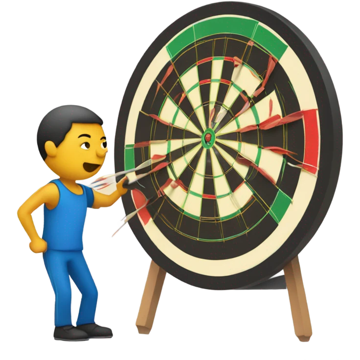 Playing darts emoji