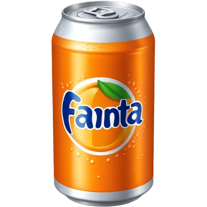 a bright orange Fenta can emoji