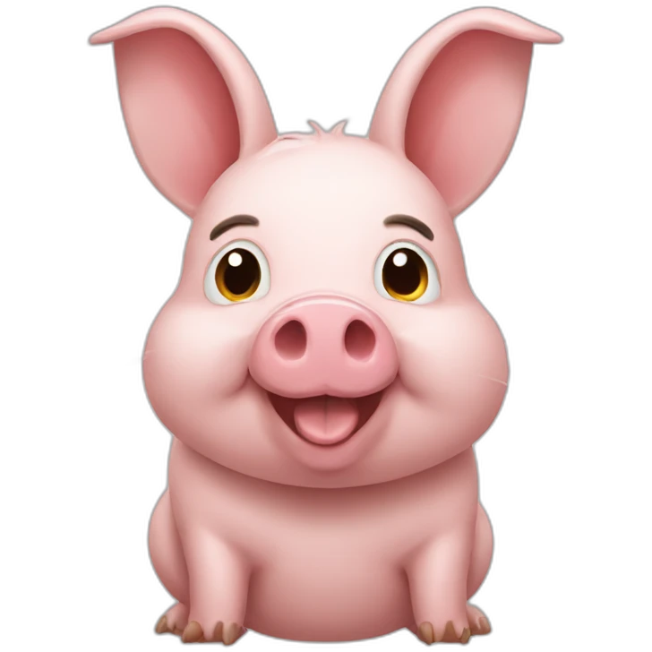 pig rabbit emoji