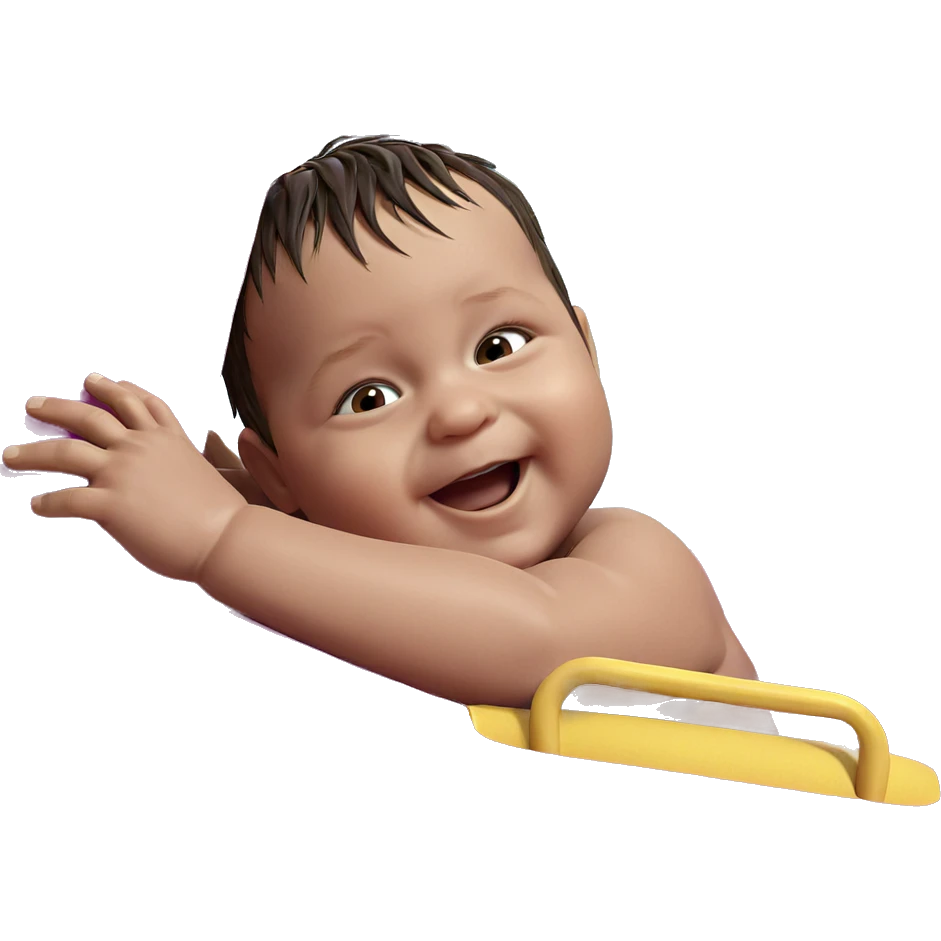 happy boy by the pool emoji