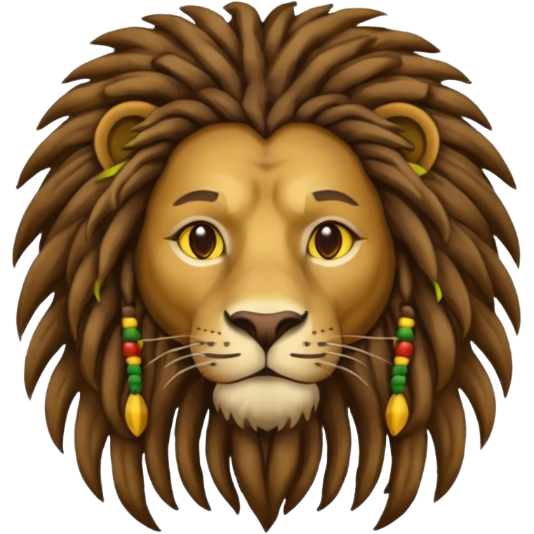 Rasta lion man emoji