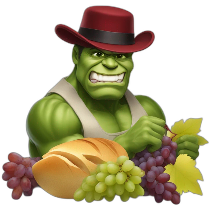 Hasidic Hulk Hogan’s bar mitzvah eating grapes riding a bear emoji