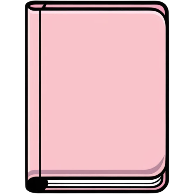 light pink book emoji