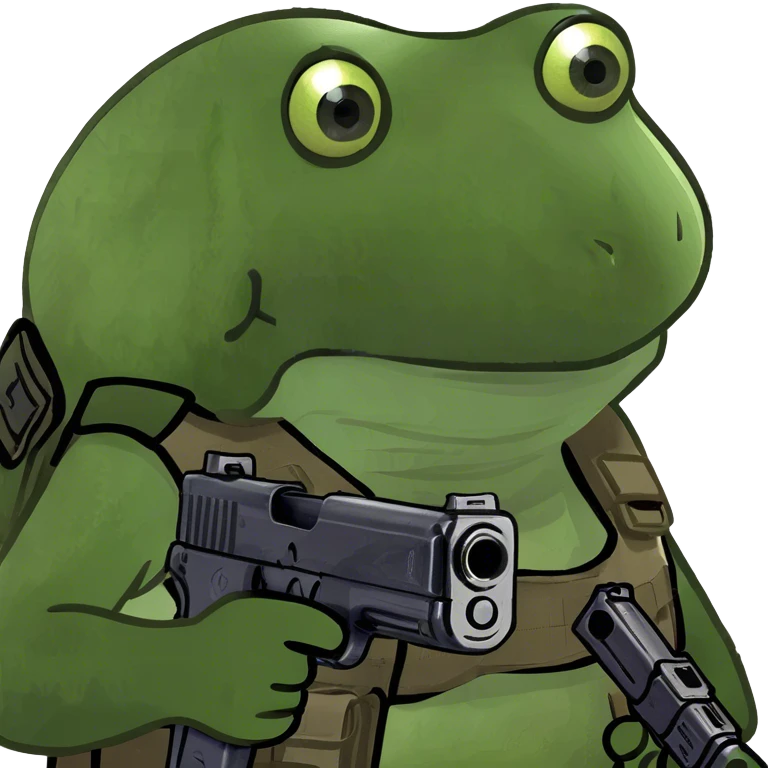 holding a gun emoji
