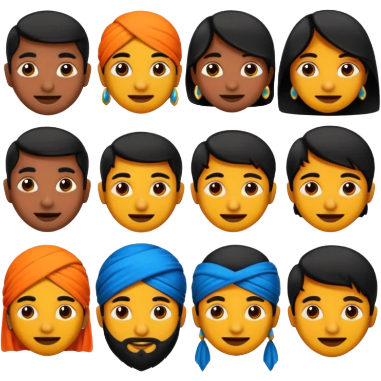 Black desi emojis emoji