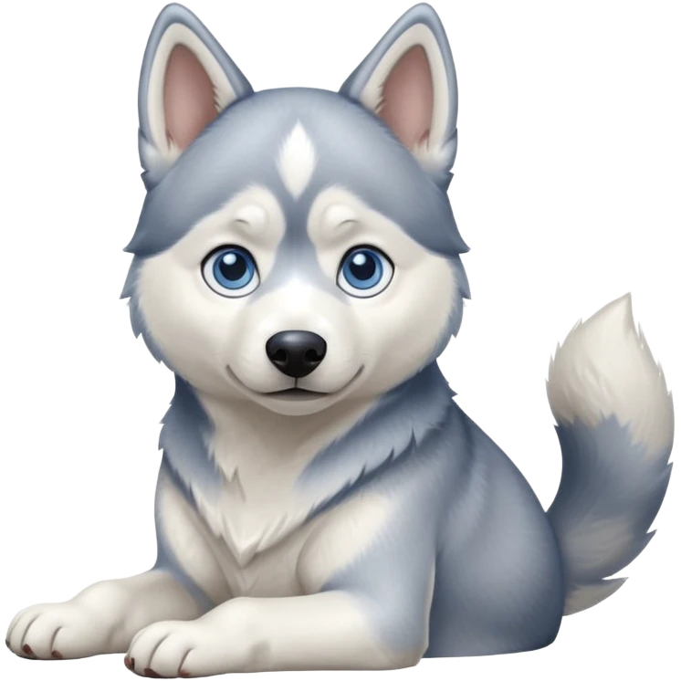 different dog full image husky sitting emoji