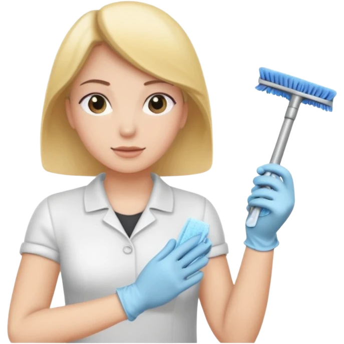 Cleaning the bathroom emoji