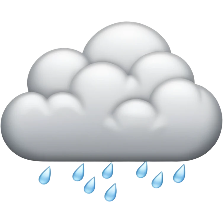 rainy white Cloud emoji