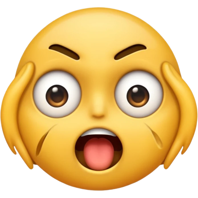 Create an emoji that’s crashing out  emoji