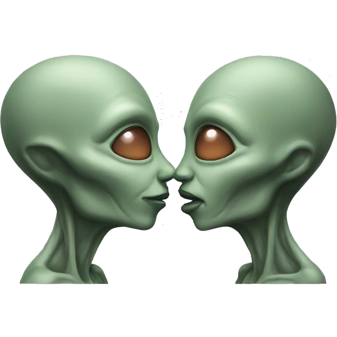 alien kiss emoji