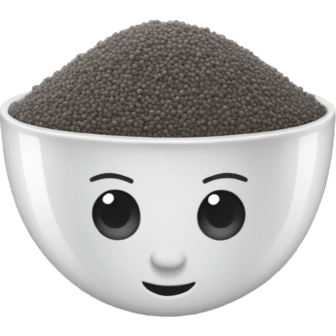 a bowl of chia seed emoji