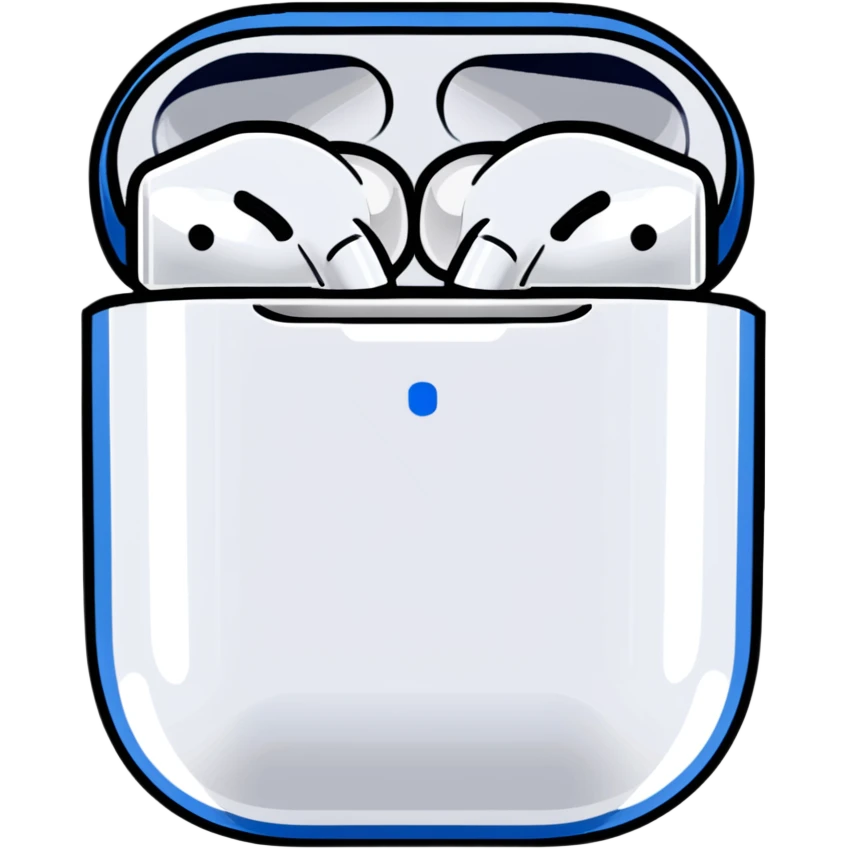 blue airpods max headphones emoji