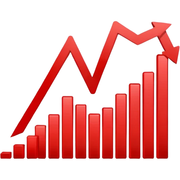 chart going down emoji