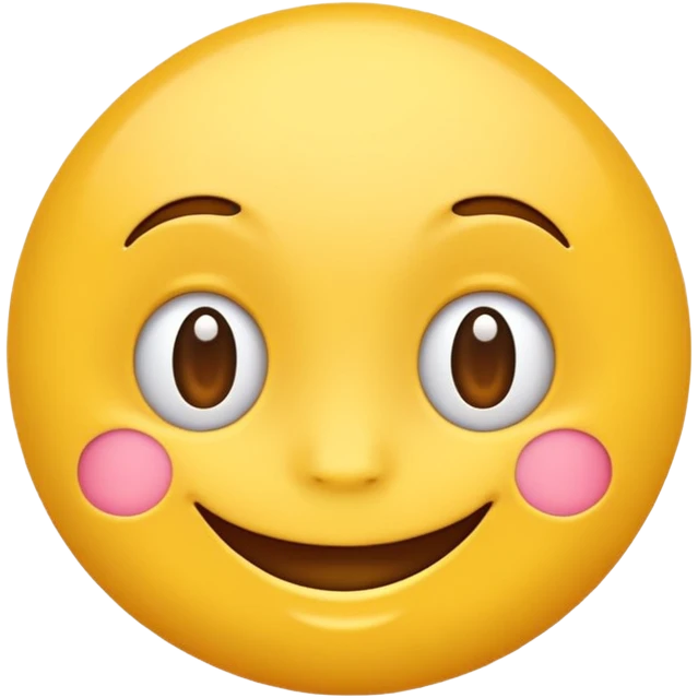 Emoji, yellow round teasing smile emoji