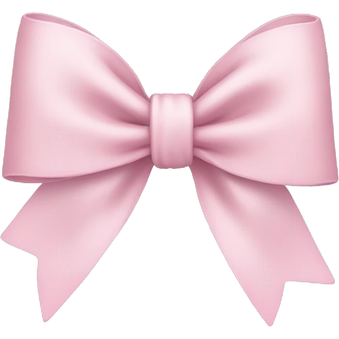 Light pink bow emoji