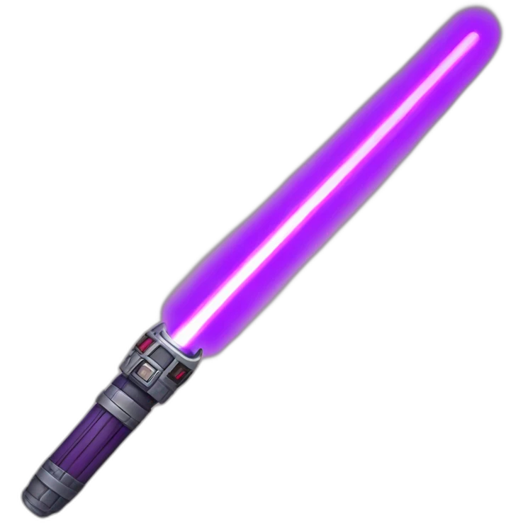 A lightsaber with a violet beam emoji
