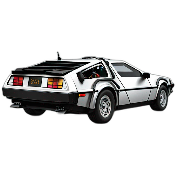 delorean emoji