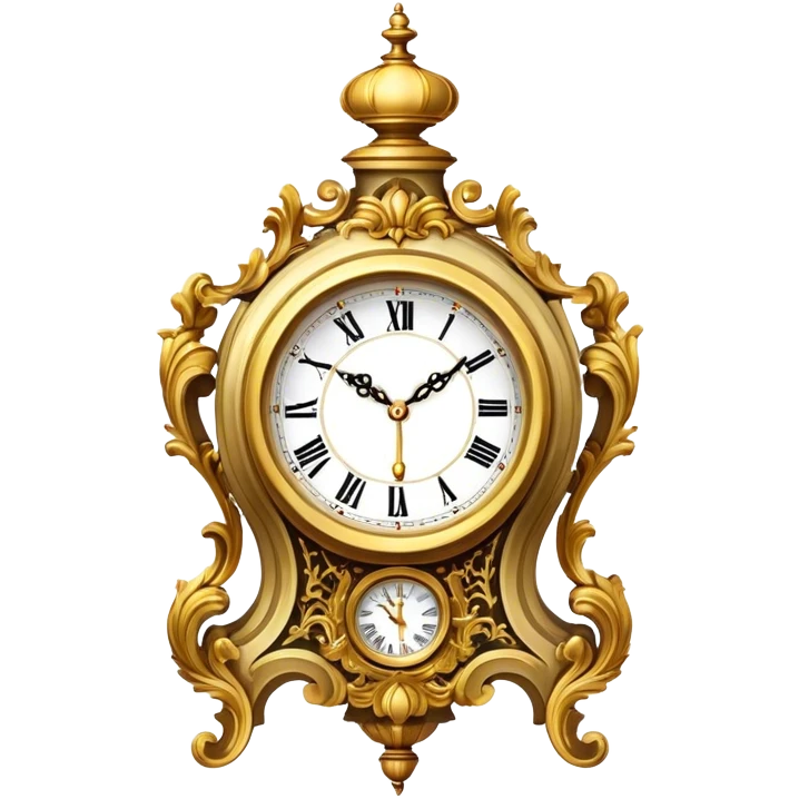 rococo clock emoji