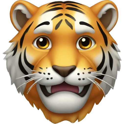 Tiger with chain emoji