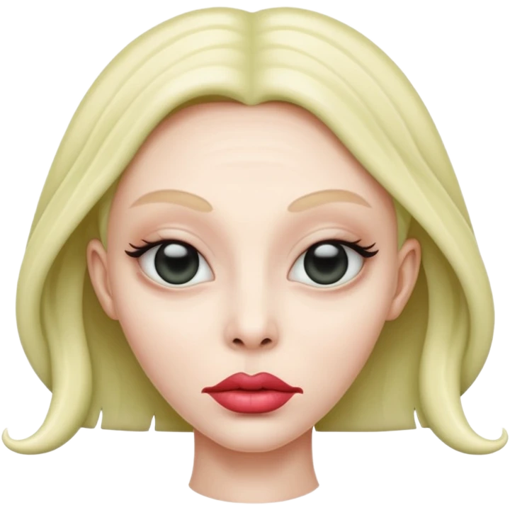 Alien with lip filler emoji