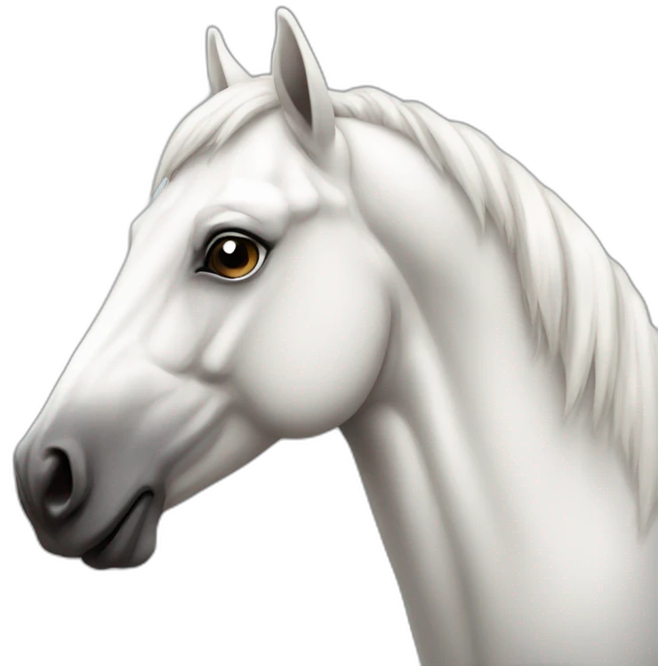 white hourse emoji
