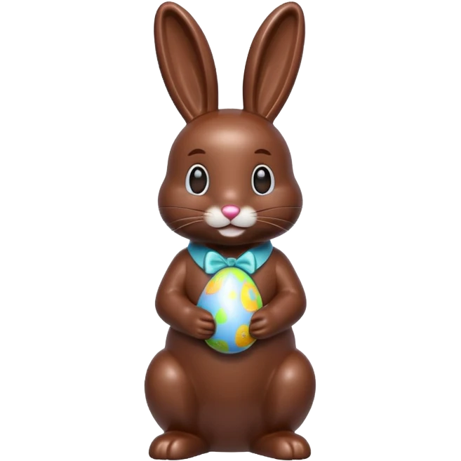 chocolate easter bunny emoji