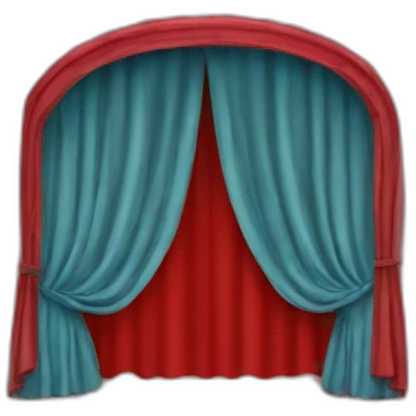 red curtain emoji