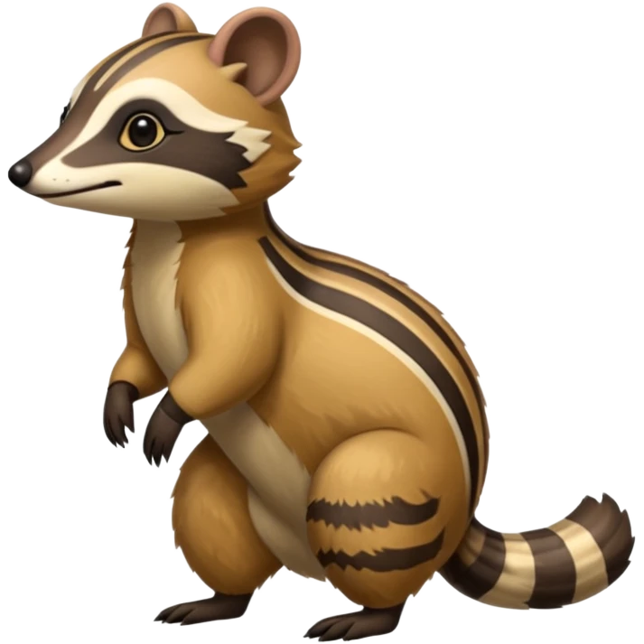 Cacomistl-Anteater-Tanuki-Civet-Numbat-hybrid (full body) emoji