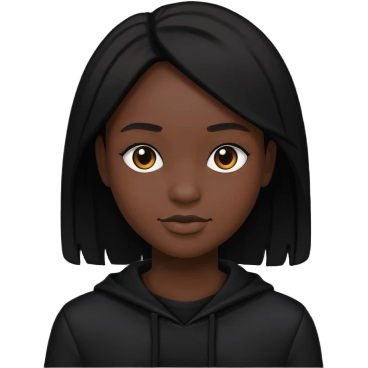 Creer moi un avatar tout noir emoji