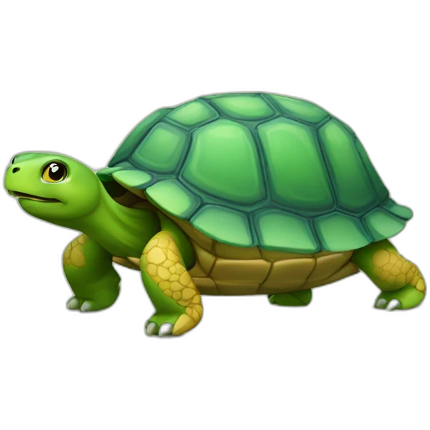 Chat sur tortue emoji