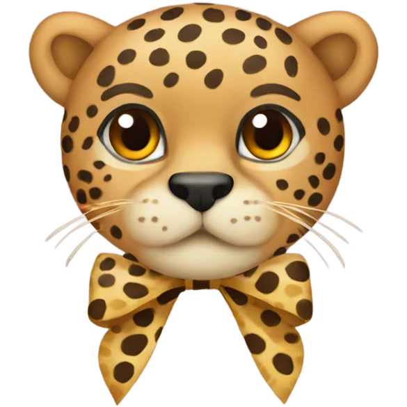 Cheetah bow emoji